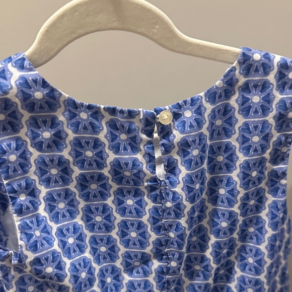 Blue and Pink Sleeveless Dress - Picture 3 of 4